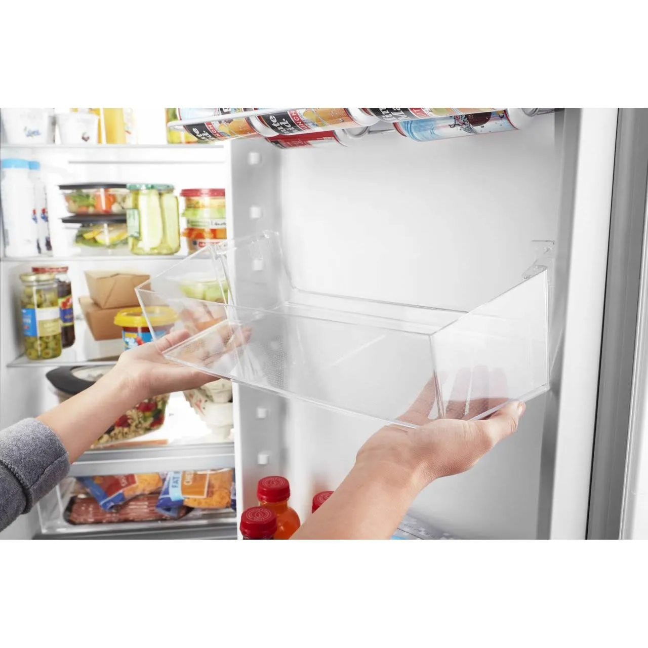 Whirlpool 33-inch, 21.7 cu. ft. Freestanding Side-by-side Refrigerator with Adaptive Defrost WRS312SNHW