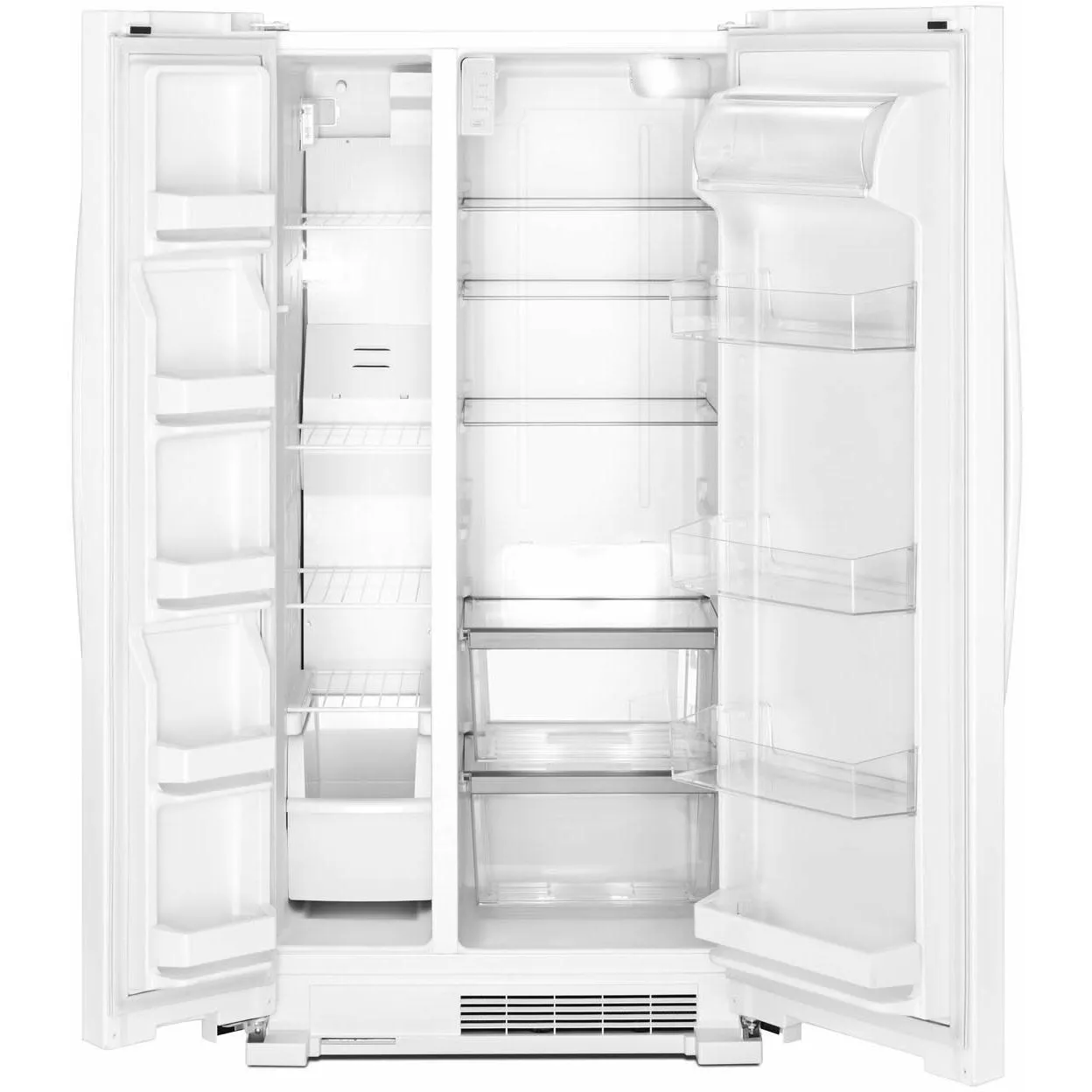 Whirlpool 33-inch, 21.7 cu. ft. Freestanding Side-by-side Refrigerator with Adaptive Defrost WRS312SNHW