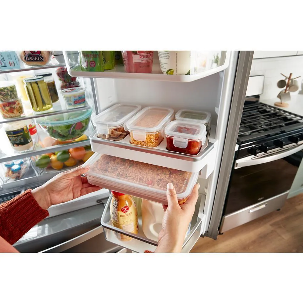 Whirlpool WRMF7736PV 36-inch Wide 4 Door Refrigerator with Prep and Store Bins - 26 Cu. Ft.