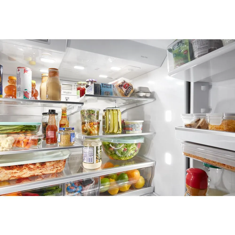 Whirlpool WRMF7736PV 36-inch Wide 4 Door Refrigerator with Prep and Store Bins - 26 Cu. Ft.