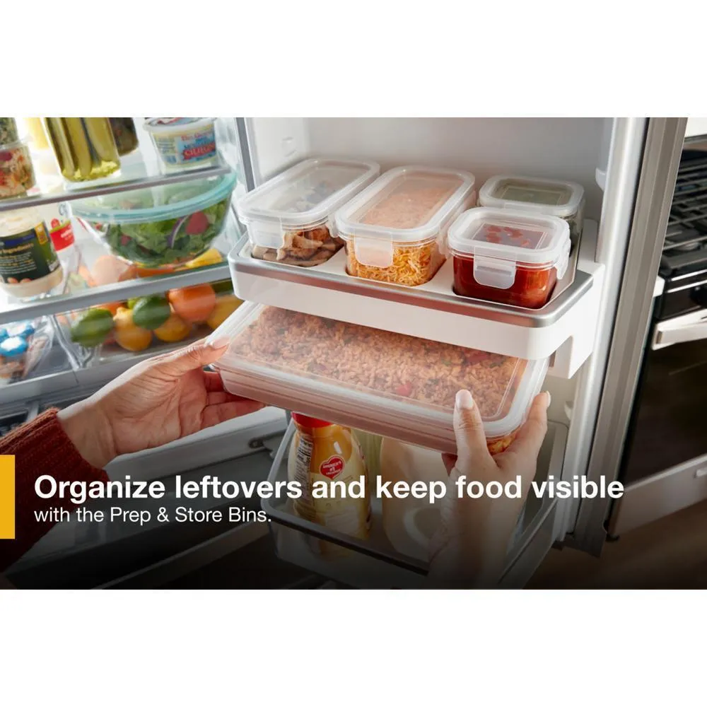 Whirlpool WRMF7736PV 36-inch Wide 4 Door Refrigerator with Prep and Store Bins - 26 Cu. Ft.