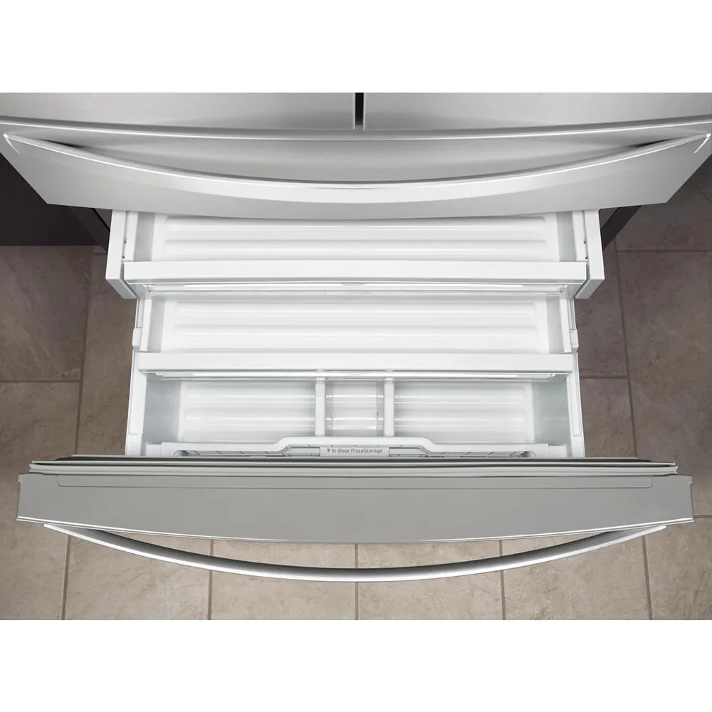 Whirlpool WRMF7736PZ 36-inch Wide 4 Door Refrigerator with Prep and Store Bins - 26 Cu. Ft.