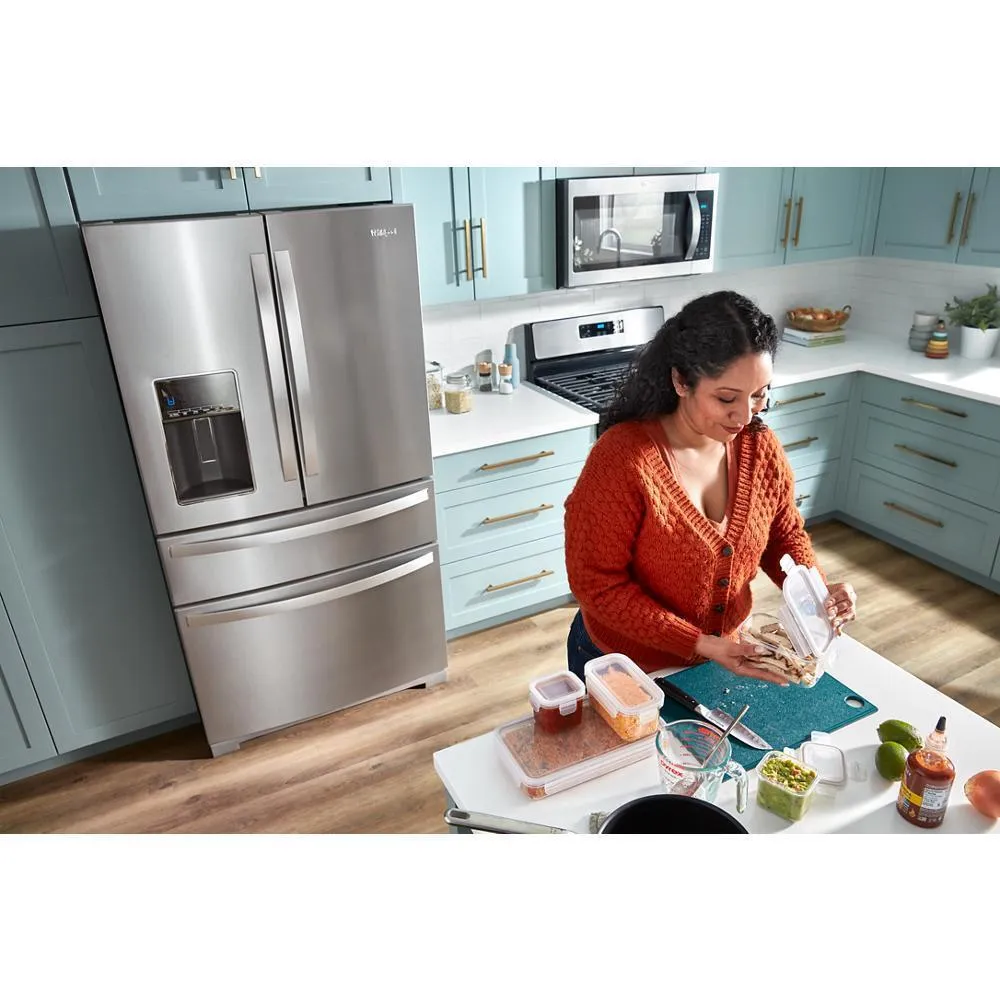 Whirlpool WRMF7736PZ 36-inch Wide 4 Door Refrigerator with Prep and Store Bins - 26 Cu. Ft.