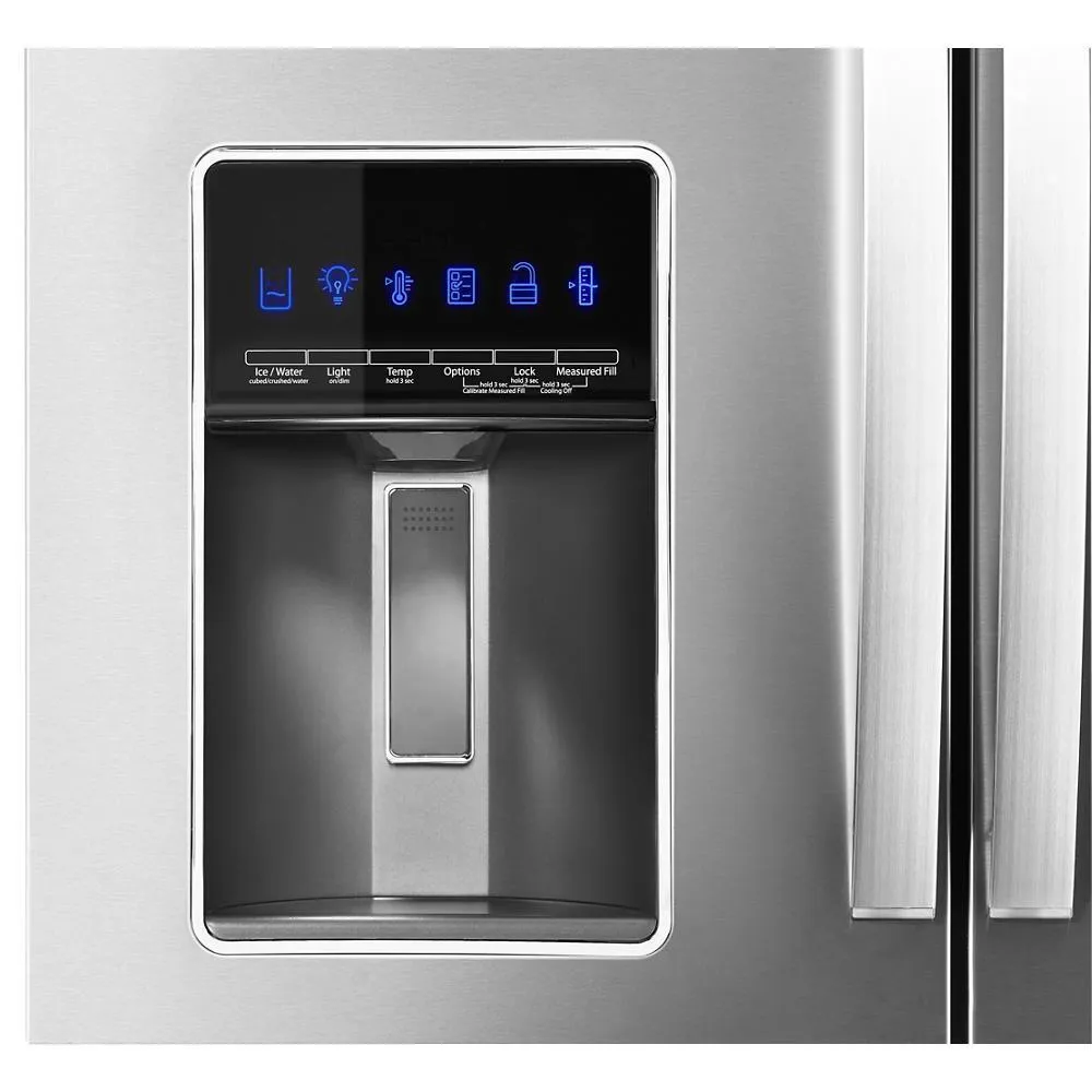 Whirlpool WRMF7736PZ 36-inch Wide 4 Door Refrigerator with Prep and Store Bins - 26 Cu. Ft.