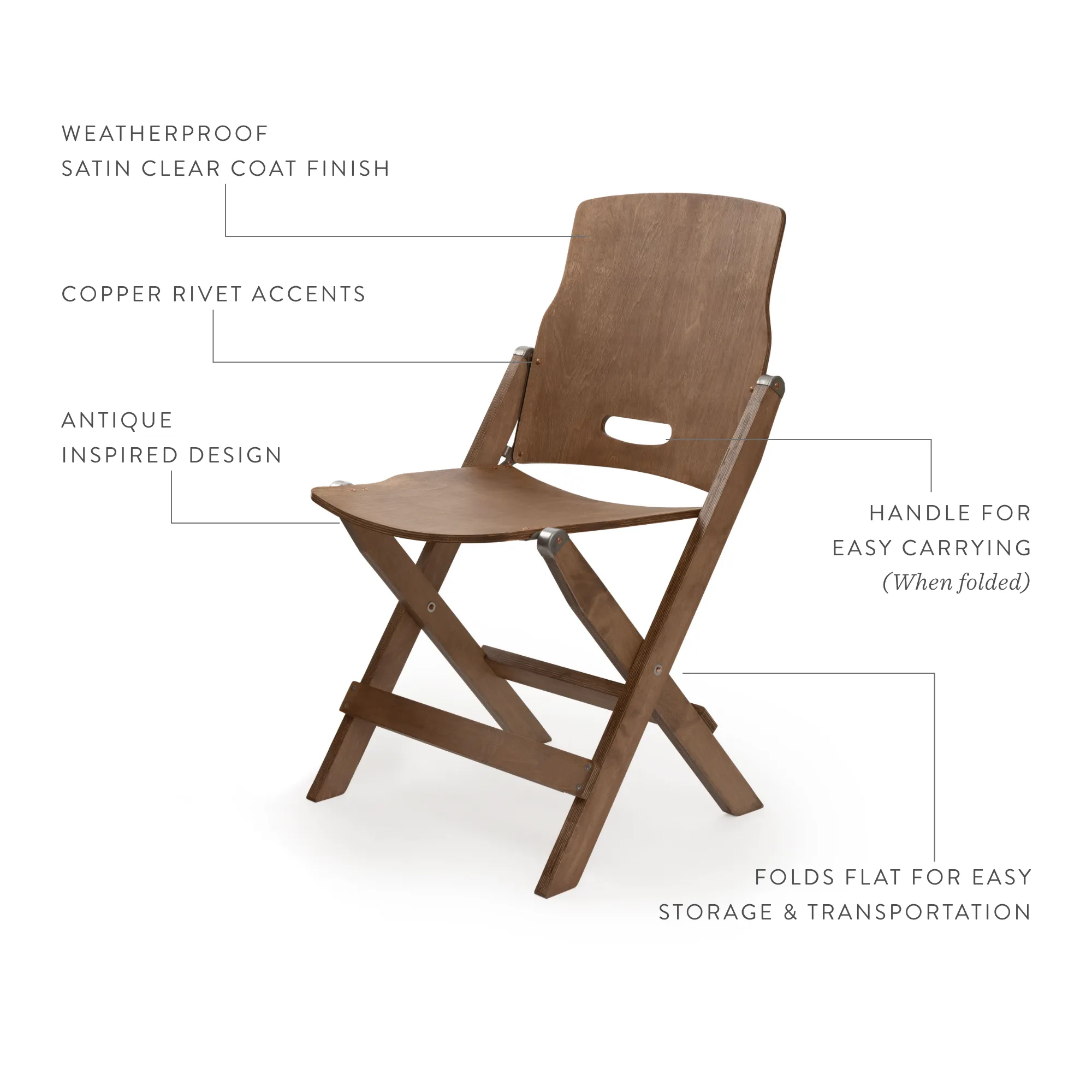 Wooden Folding Furniture by Barebones